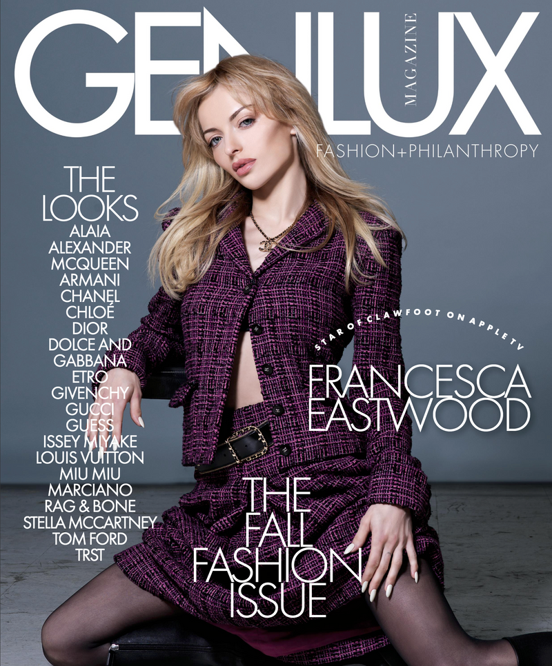 Francesca Eastwood on the cover of the Fall 2024 issue of GENLUX magazine