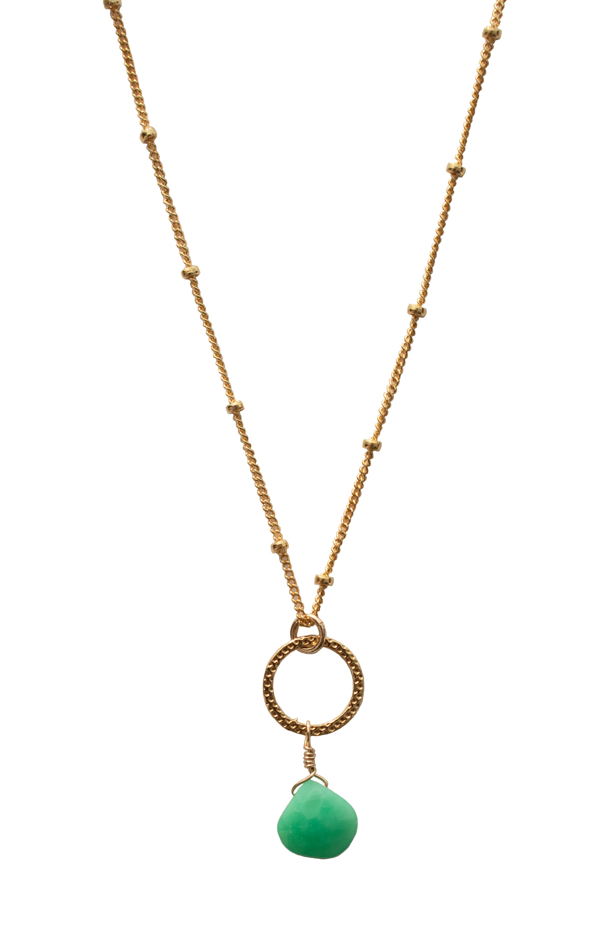 The Circle Chrysoprase Necklace