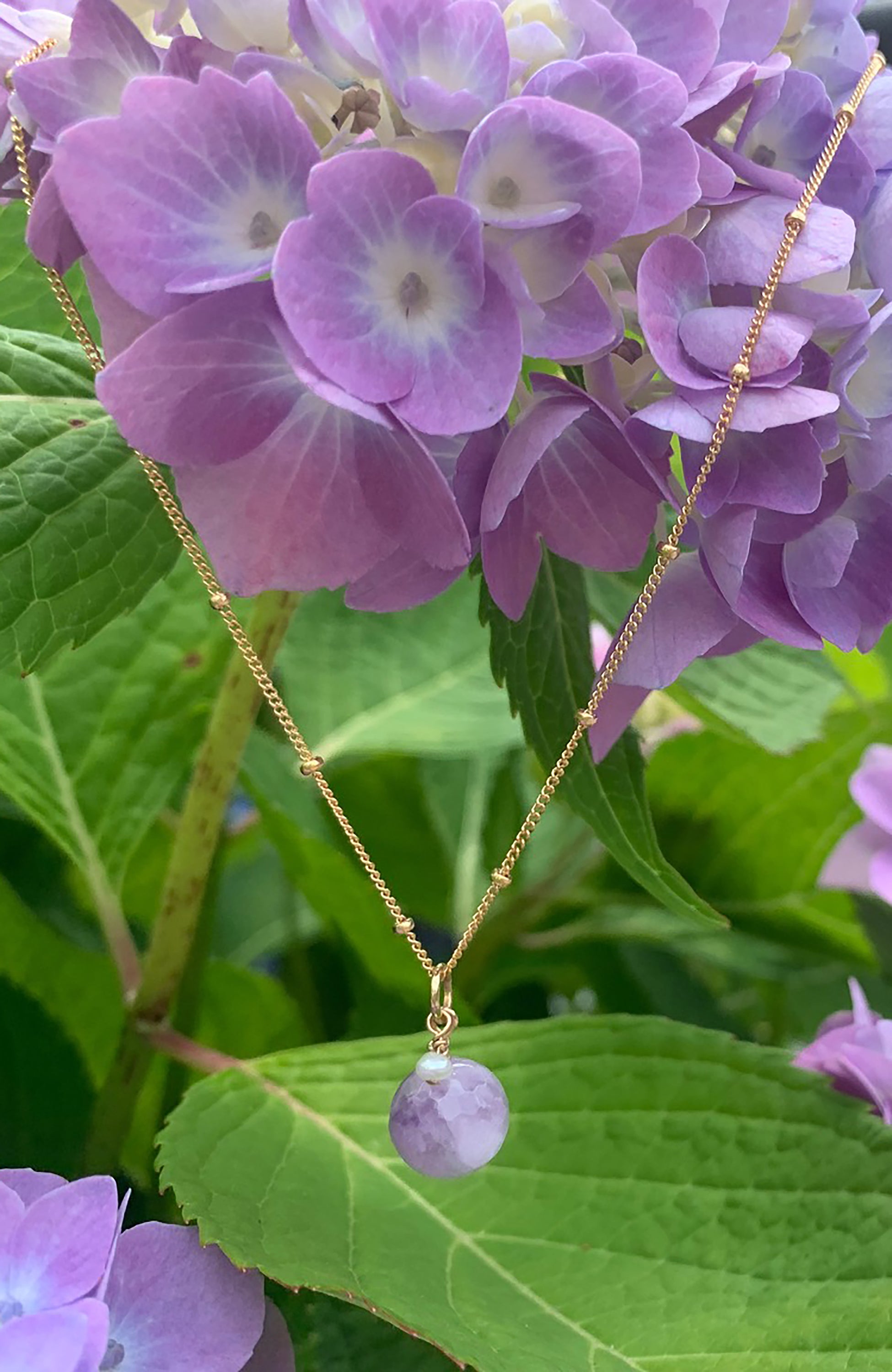 Allium Pearl Necklace