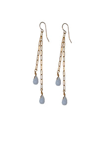 Blue Lace Agate Earrings