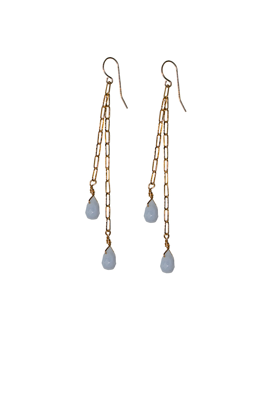 Blue Lace Agate Earrings